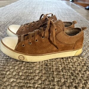 Women’s UGG Evera 1888 - Chestnut leather suede, Shearling fur Lined